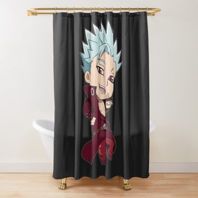 Seven Deadly Sins Ban Shower Curtain Official Cow Anime Merch