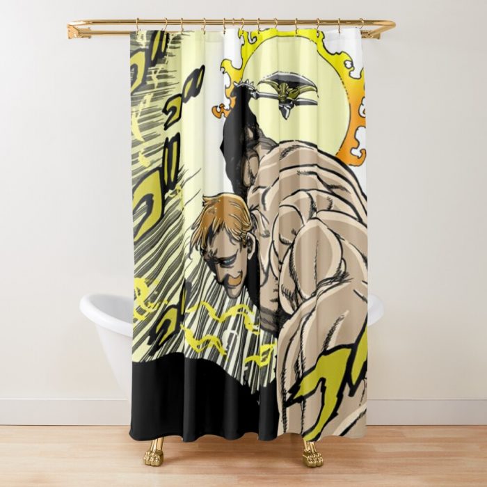 Seven Deadly Sins Escanor Shower Curtain Official Cow Anime Merch