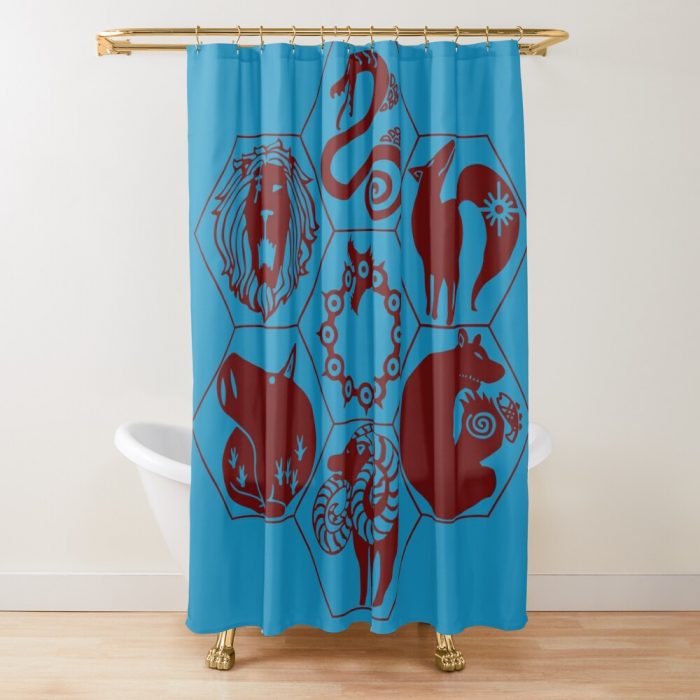 Seven Deadly Sins - Tattoo Edition Shower Curtain Official Cow Anime Merch