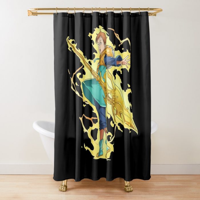 Seven Deadly Sins King Shower Curtain Official Cow Anime Merch