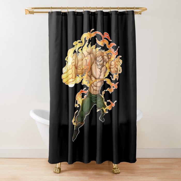 Seven Deadly Sins Escanor Shower Curtain Official Cow Anime Merch