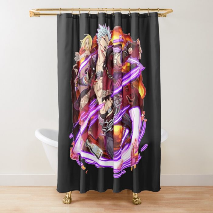 Seven Deadly Sins Ban Shower Curtain Official Cow Anime Merch