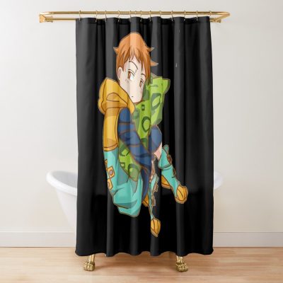 Seven Deadly Sins King Shower Curtain Official Cow Anime Merch