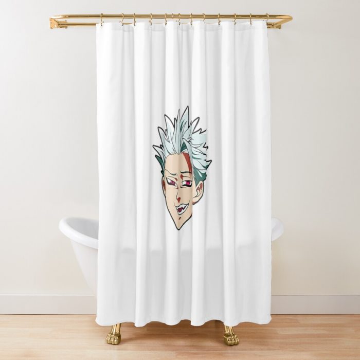 Ban Face Shower Curtain Official Cow Anime Merch